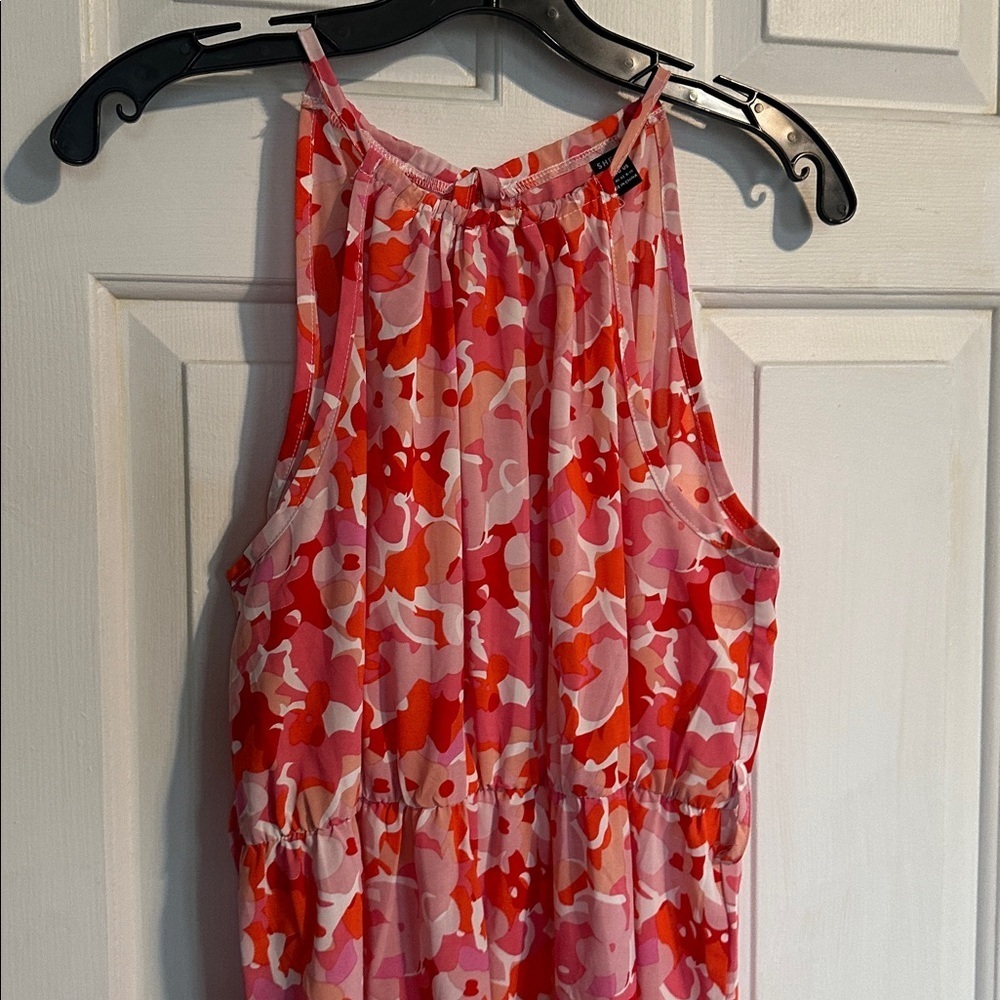 SHEIN pink and orange dress size large women’s - Picture 2 of 3
